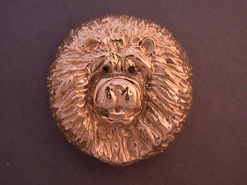 Chow Chow Head Front View Lrg Pendant
