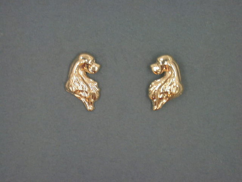 Cocker Spaniel Earrings  Head Sm L&R