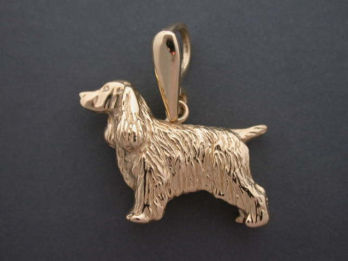 English Cocker Spaniel Full Body Stacked L Pendant