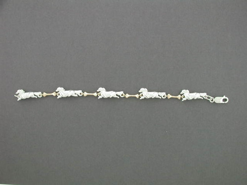 Bracelet Bone Link With Dachshund Long