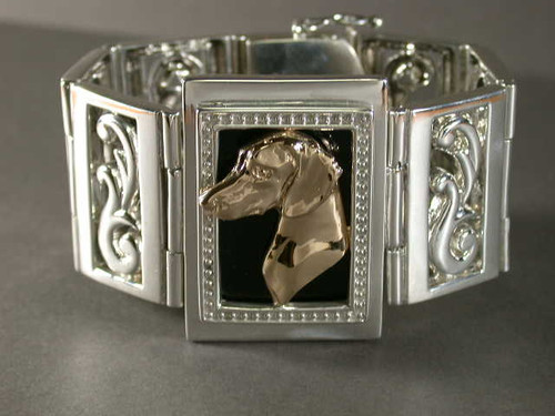 Bracelet Scroll With Dachshund Smooth