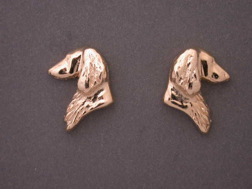 Dachshund Earrings Head Long Hair L & R