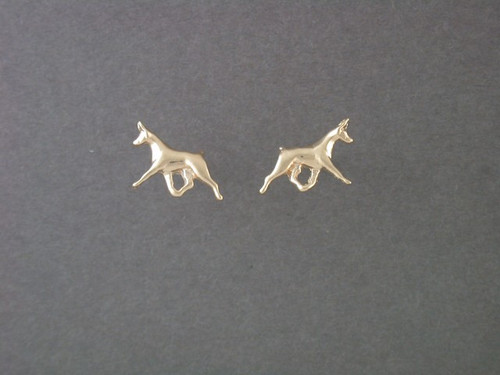 Doberman Earrings Full Body Sm L