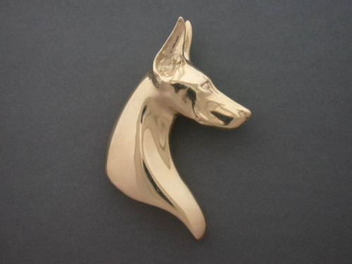 Doberman Head Long Neck Lrg R (Slerp) Pendant