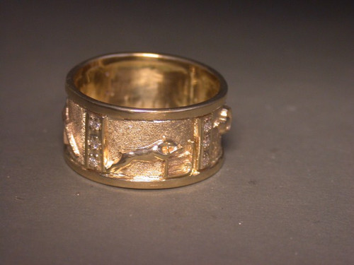 Ring Cart Ring With Doberman Custom