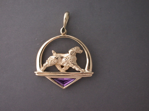 Frame Cir Ped English Springer Spaniel Pendant