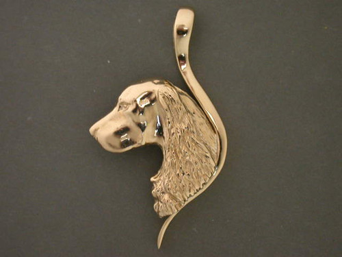 Frame Snake Plain W English Springer Pendant