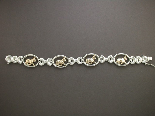 Bracelet Antique Bone With French Bulldog