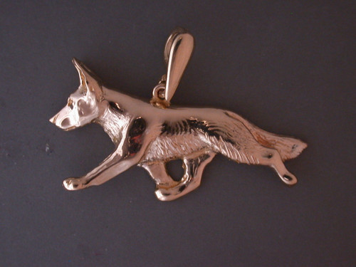 German Shepherd Full Body Gating Med L Pendant