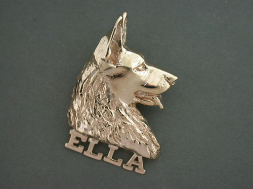 Title W German Shepherd Custom Pendant