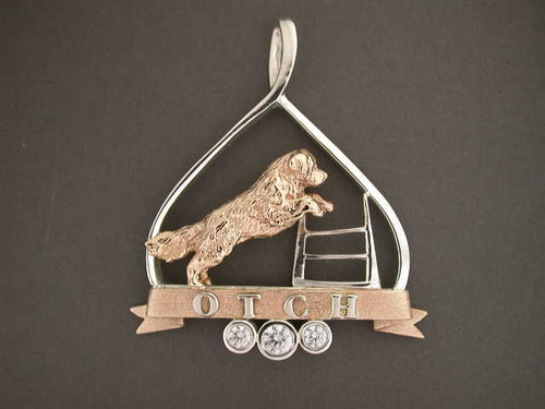 Frame Mari With Otch Golden Retreiver Pendant