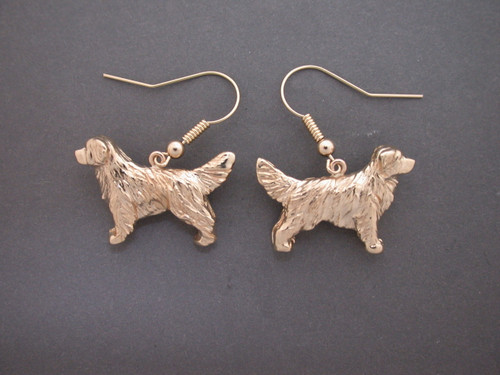 Golden Retriever Earrings Full Body L & R