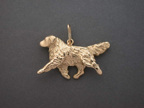 Golden Retriever Full body Gaiting medium pendant