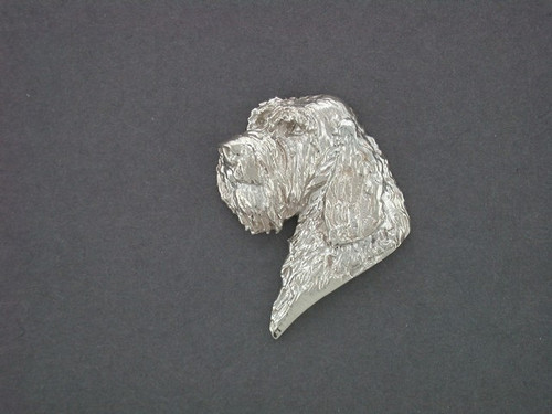 Petit Basset Griffon Head Med L Pendant