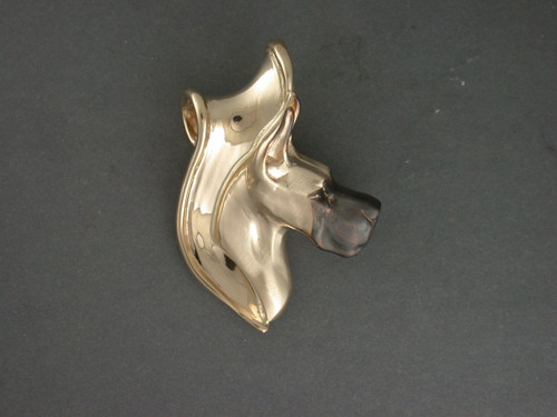 Frame Flame With Great Dane Fawn Pendant