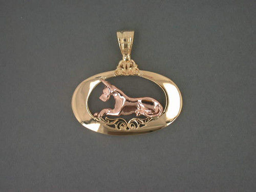 Frame Oval Antique W Great Dane Pendant