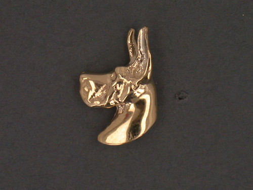 Great Dane Head L Petit For Coin Frame Pendant