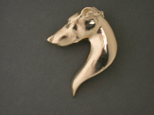 Greyhound Head Med L Pendant