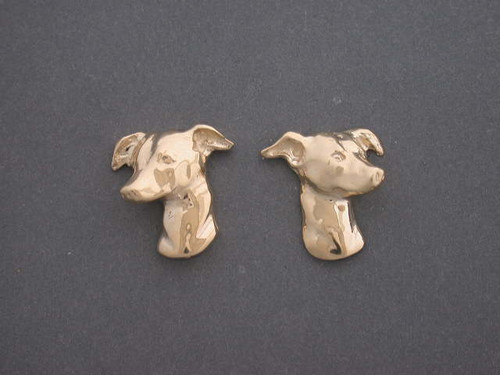 Italian Greyhound Earrings Head Sm L & R