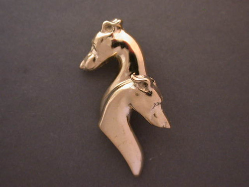 Italian Greyhound Head Dbl Pendant