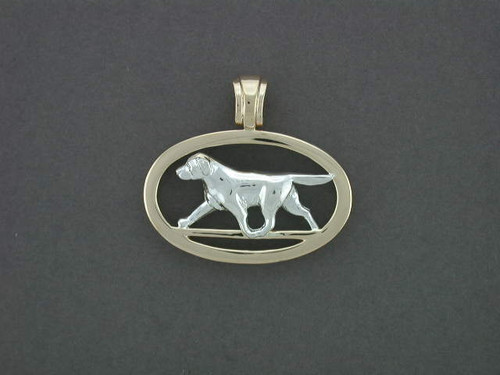 Frame Oval Slim With Labrador Pendant