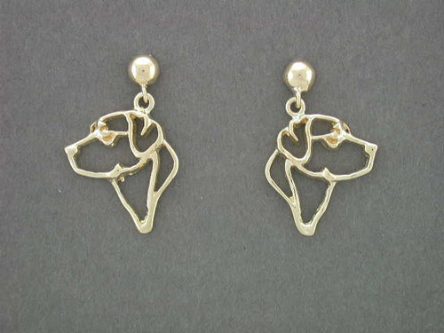 Labrador Earrings Head Cutout Lrg L And R