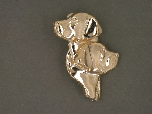 Labrador Head Dbl Med Pendant