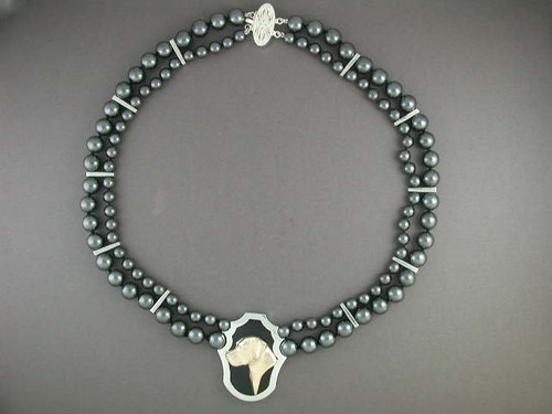 Necklace Hematite Beads With Labrador Custom