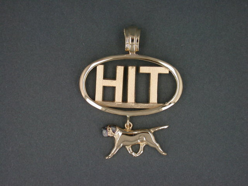 Title Hit In Oval Frame W English Mastiff Pendant