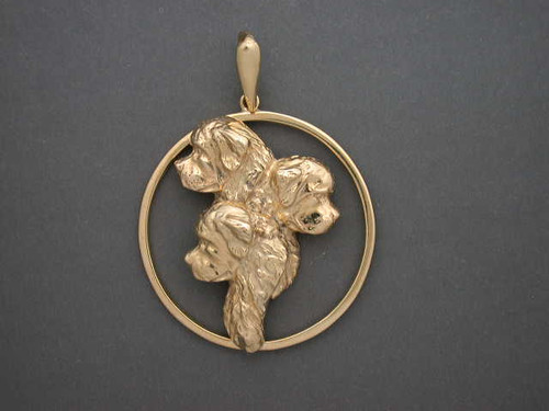 Frame Circle W Rim W Newfoundland Head L&R Pendant