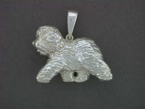 Old English Sheepdog Full Body L Large Pendant