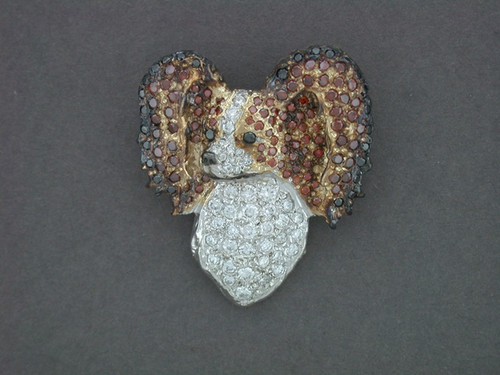 Papillon Head Fv Silver Pendant - Originals by Omar