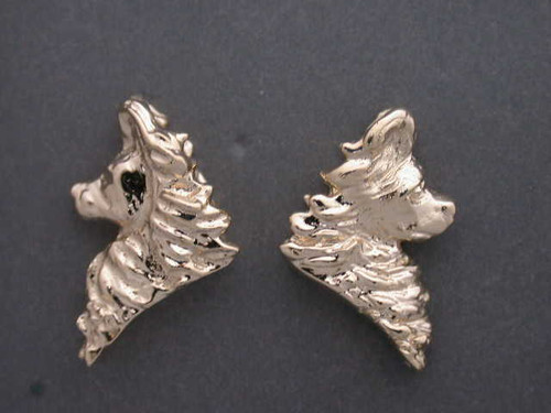 Papillon Head Earrings L&R
