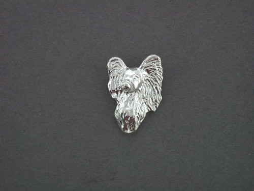 Papillon Head Fv Silver Pendant