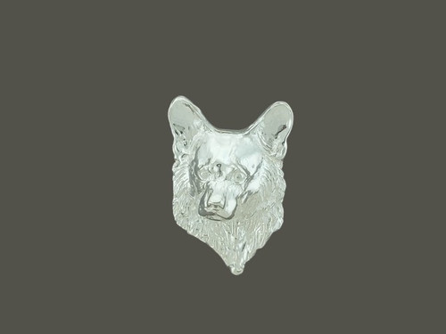 Pembroke Corgi Head Front View Lrg Pendant