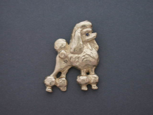Poodle Full Body Stacked R Pendant