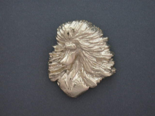 Poodle Head 3.4 View From Ring Pendant