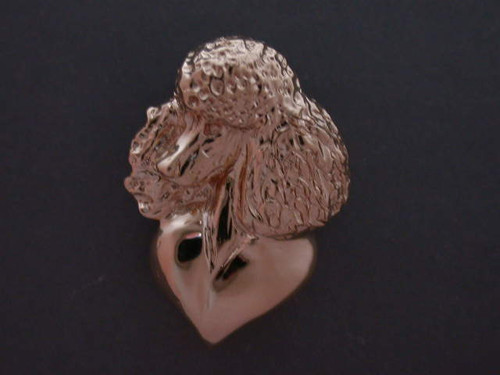 Poodle Head Puppy Clip 34 View Pendant