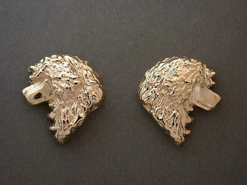 Portuguese Water Dog Earrings Lion Cut L&R