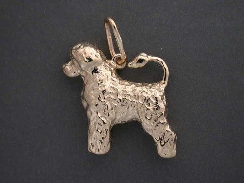 Portuguese Water Dog Full Body Stacked L Pendant