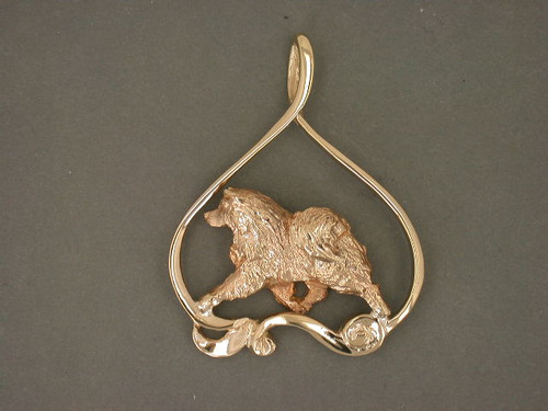 Frame Mar W Samoyed Pendant