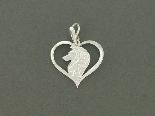 Frame Heart Thin With Shetland Pendant