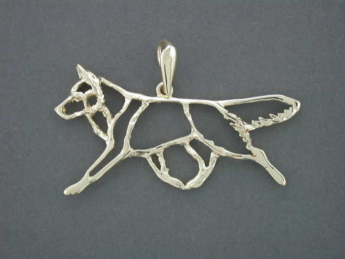 Siberian Husky Full Body Cutout Pendant