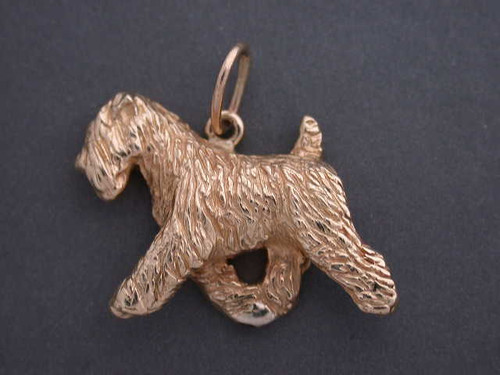 Wheaten Terrier Full Body Gating Sm L Pendant