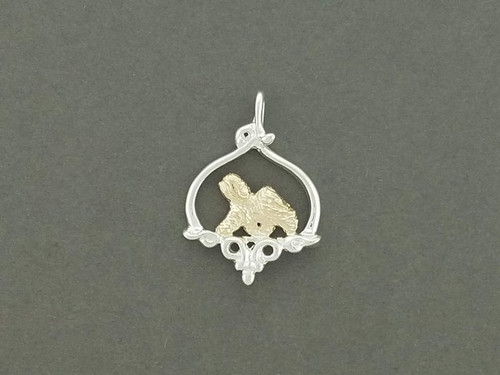 Frame Cleff Wide With Tibetan Terrier Pendant