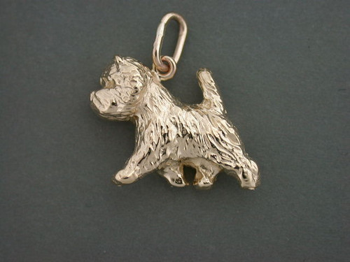 West Highland Terrier Full Body Gaiting  Sm L Pendant