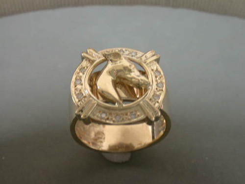 Ring Frame Coin With Whippet