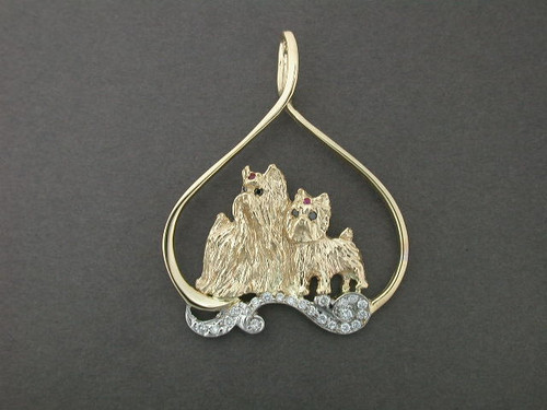 Frame Mari With Yorkshire Terrier Pendant