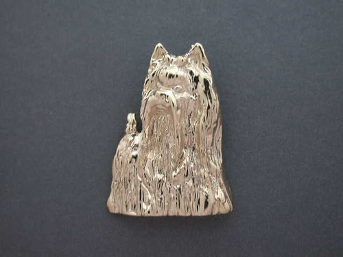 Yorkshire Terrier Full Body Stacked Sm 3.4 View Pendant