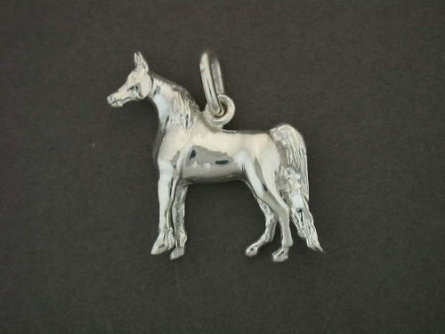 Arabian Horse Full Body Stacked Pendant